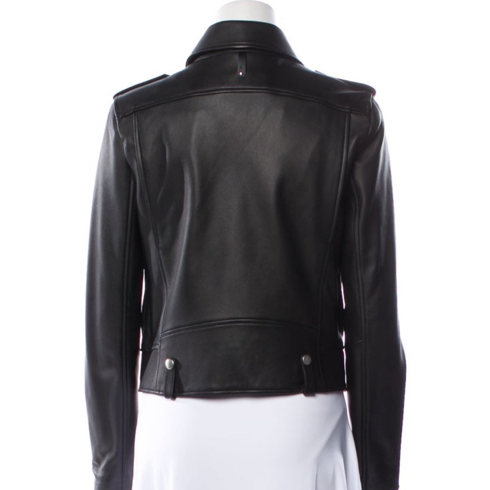 Mackage Black Leather Moto Jacket - Picture 5 of 9